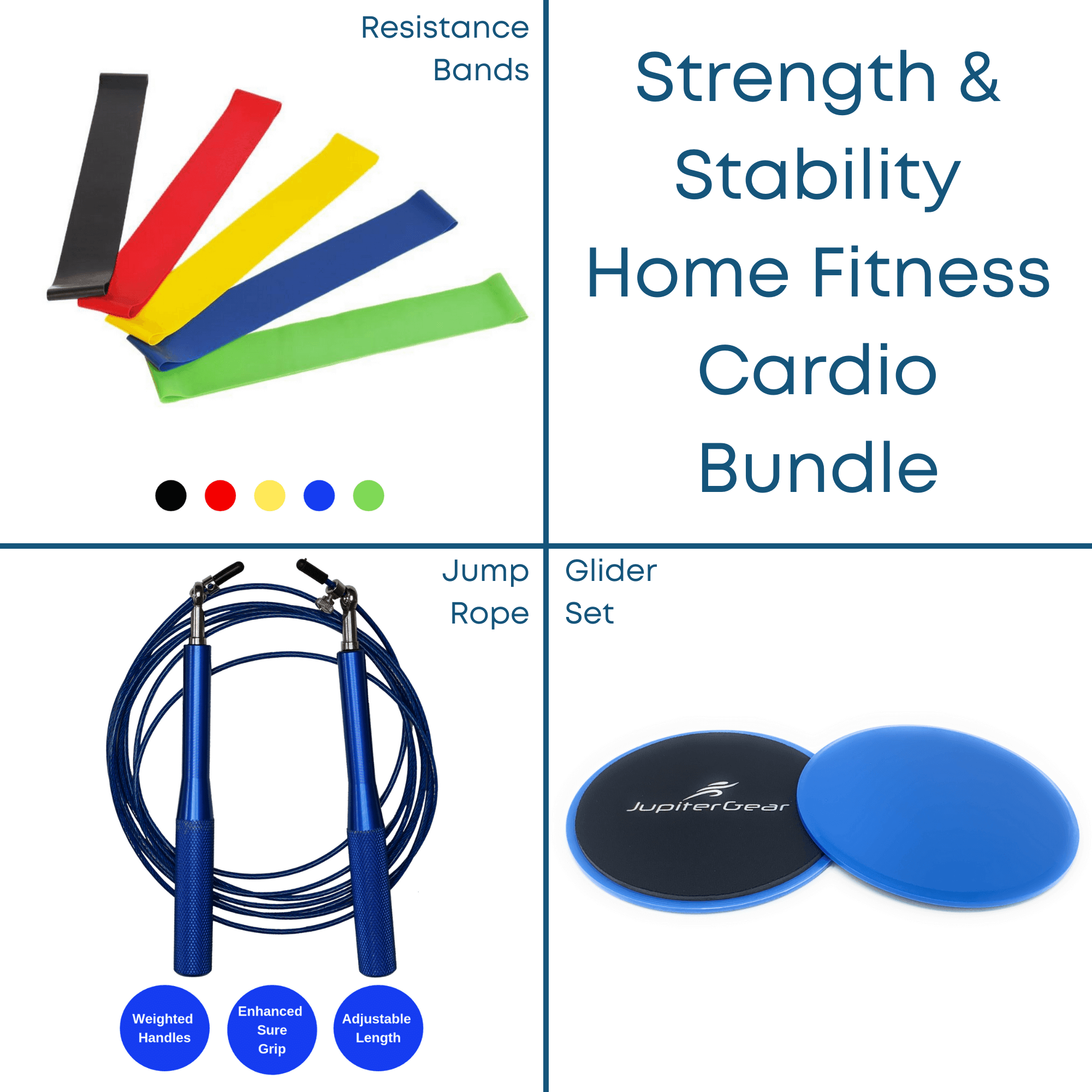 Strength & Stability Home Fitness Cardio Bundle - fashion$ense-6263
