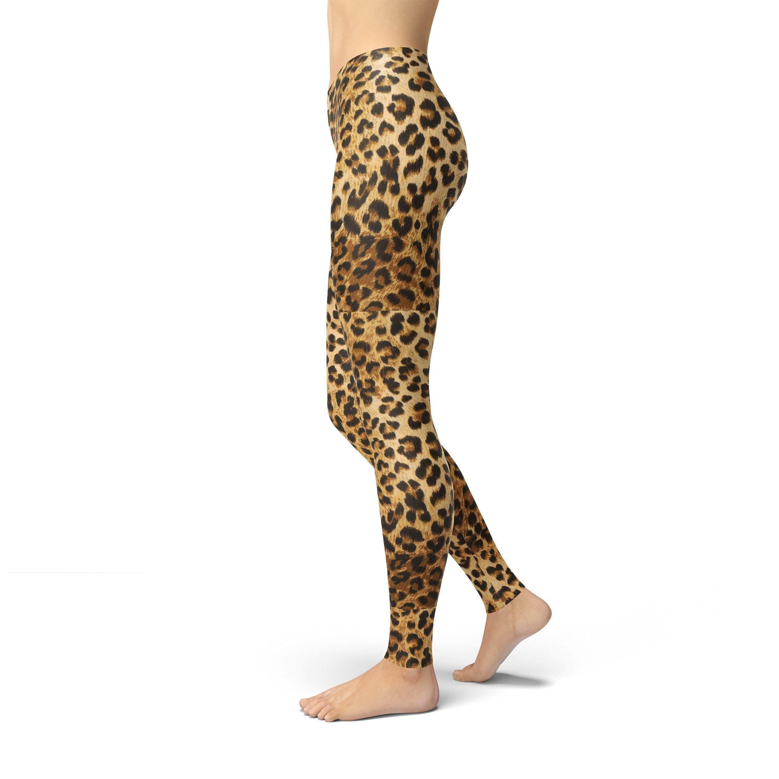 Jean Leopard Print Leggings - fashion$ense-6263